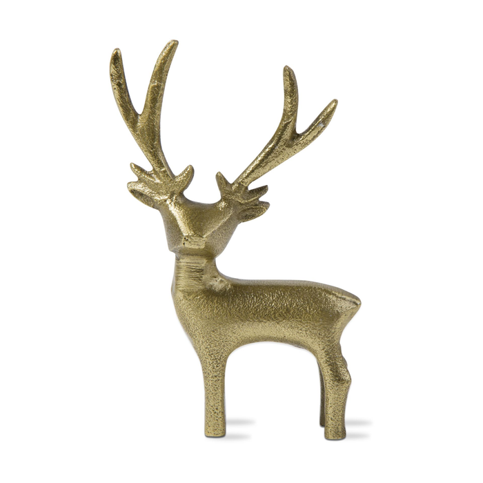 Gold Reindeer Figurine