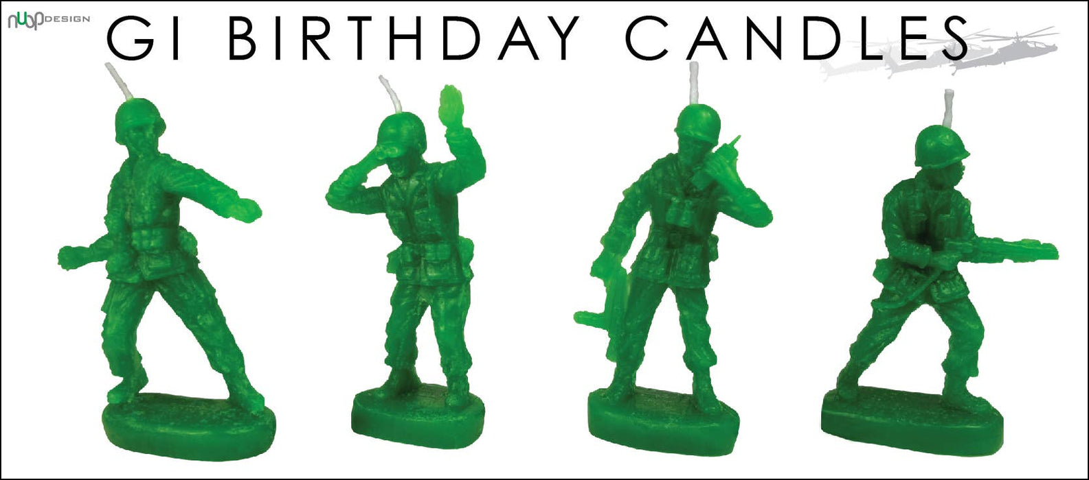 Army Man Birthday Candles