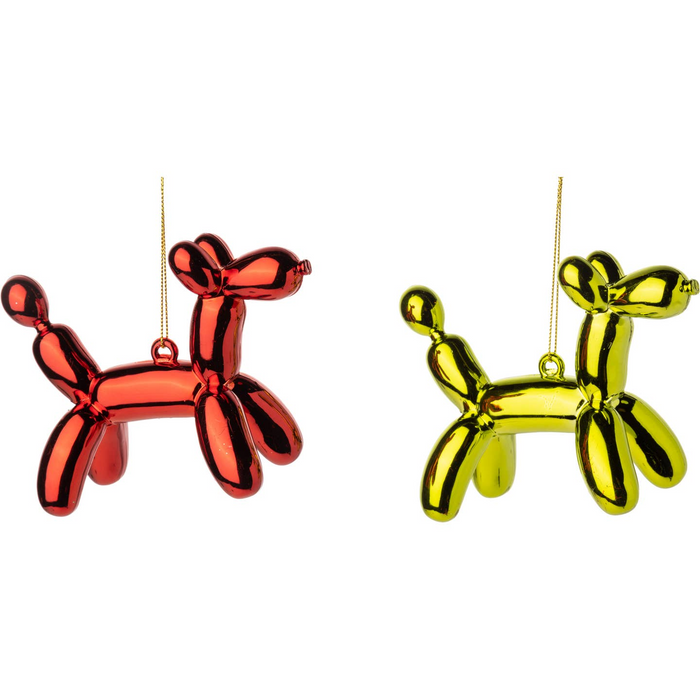 Plastic Balloon Dog Ornament