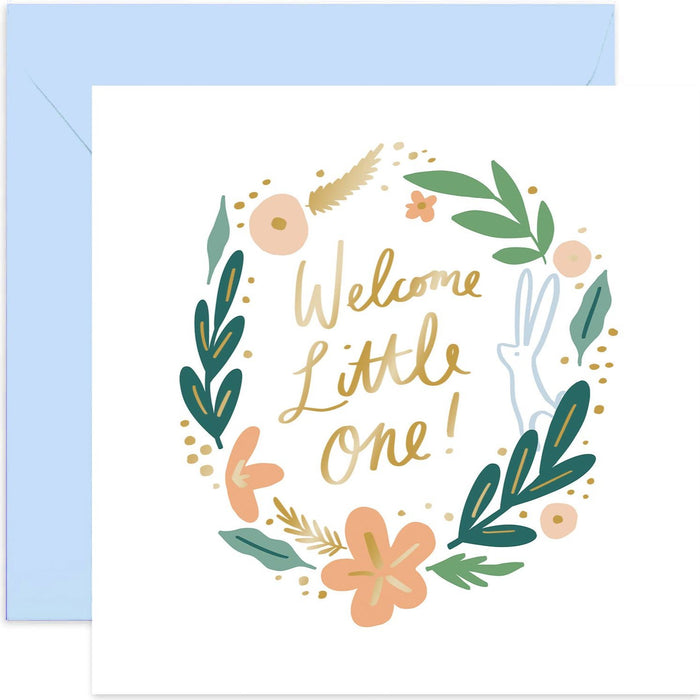 Welcome Little One Card - New Baby Card