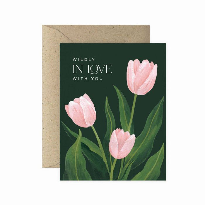 Wildly In Love Tulip Greeting Card