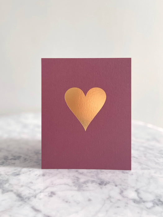 Heart of Gold Luxury Foil Greeting Card