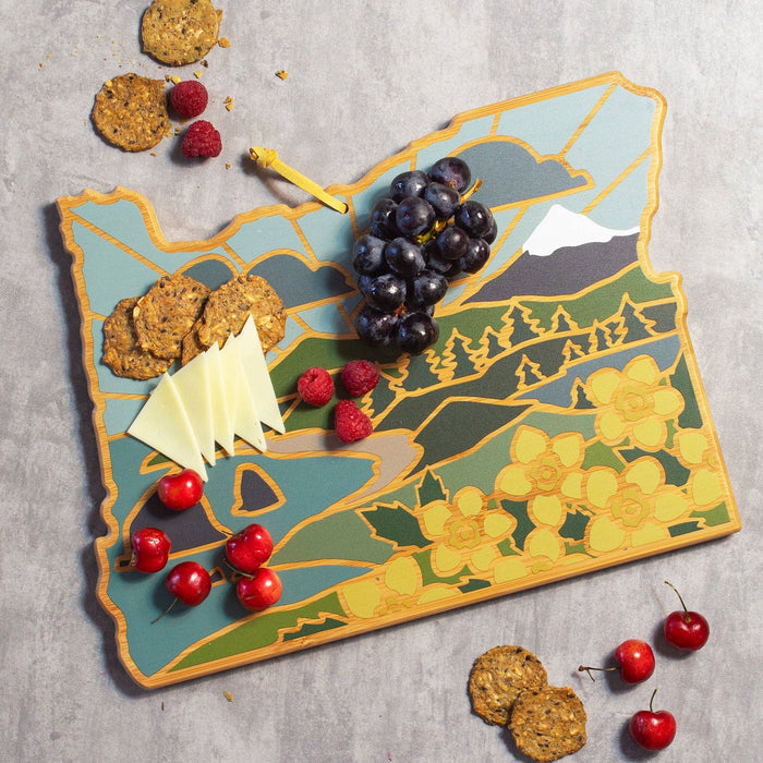 Oregon Cutting Board with Artwork by Summer Stokes