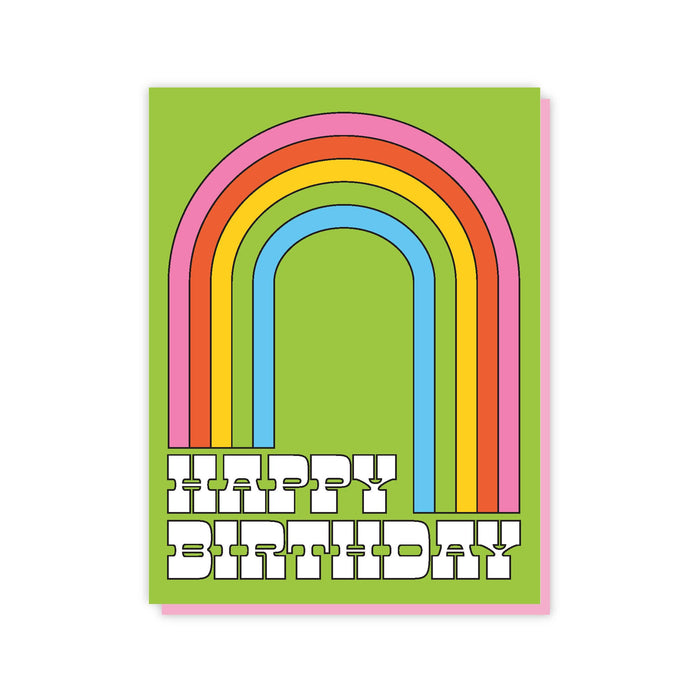 Happy Birthday Rainbow - A2 Card