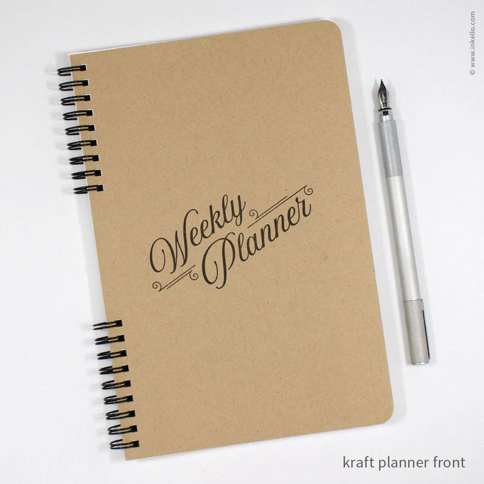 Kraft Cover Weekly Planner