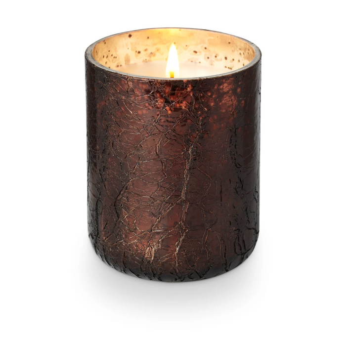 Midnight Pumpkin Boxed Crackle Glass Candle