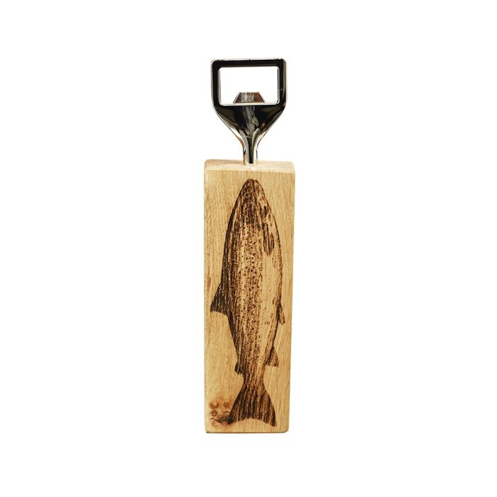 Salmon Oak Bottle Opener