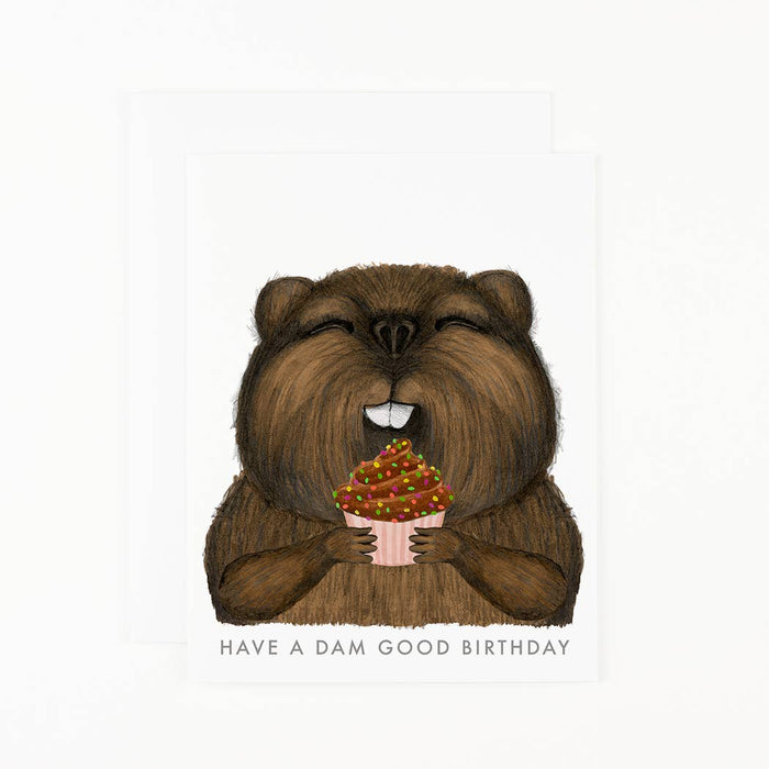 Beaver Birthday Card