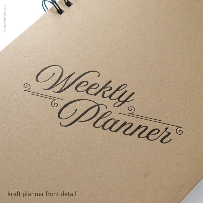 Kraft Cover Weekly Planner