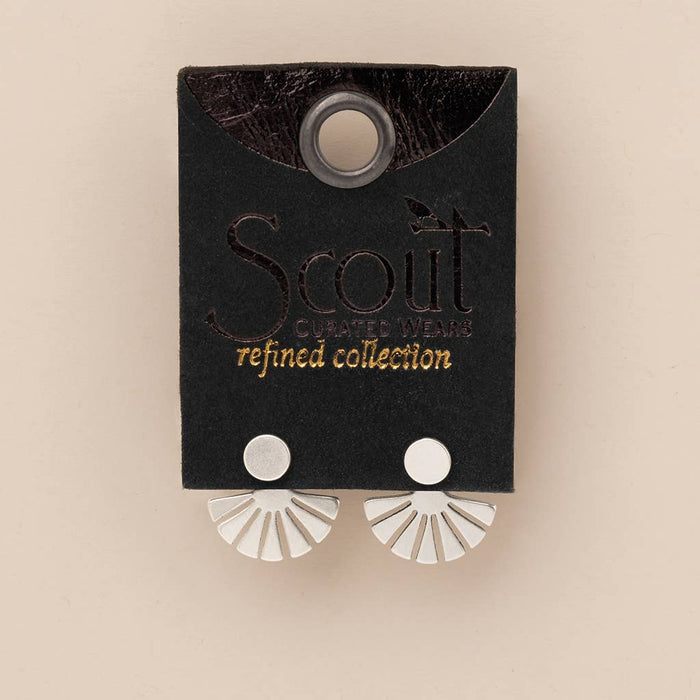 Refined Earring Collection - Sunburst Ear Jacket/Sterling S