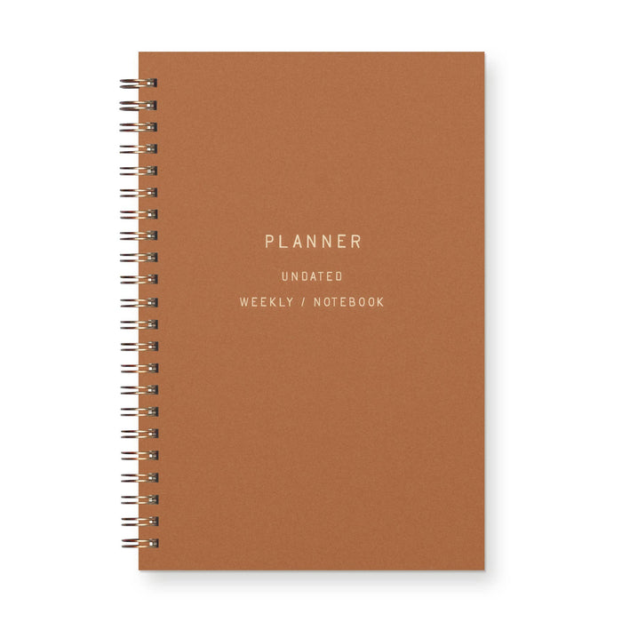 Standard Type Undated Weekly Planner Journal