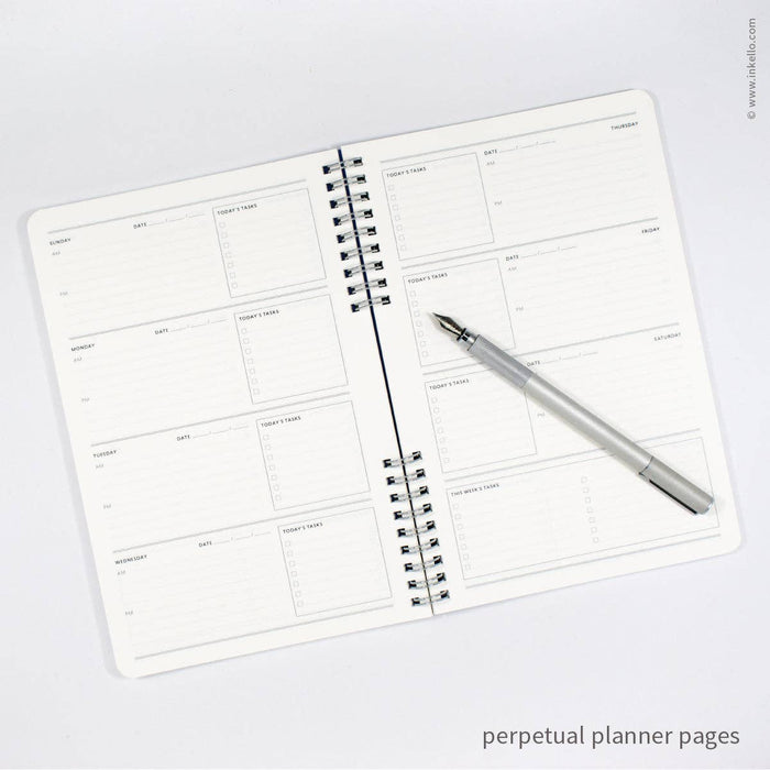 Black Weekly Planner