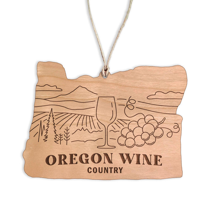 Oregon Wine Country Christmas Ornament