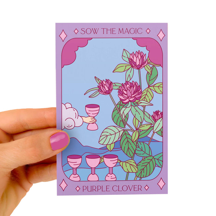 Purple Clover Tarot Garden + Gift Seed Packet