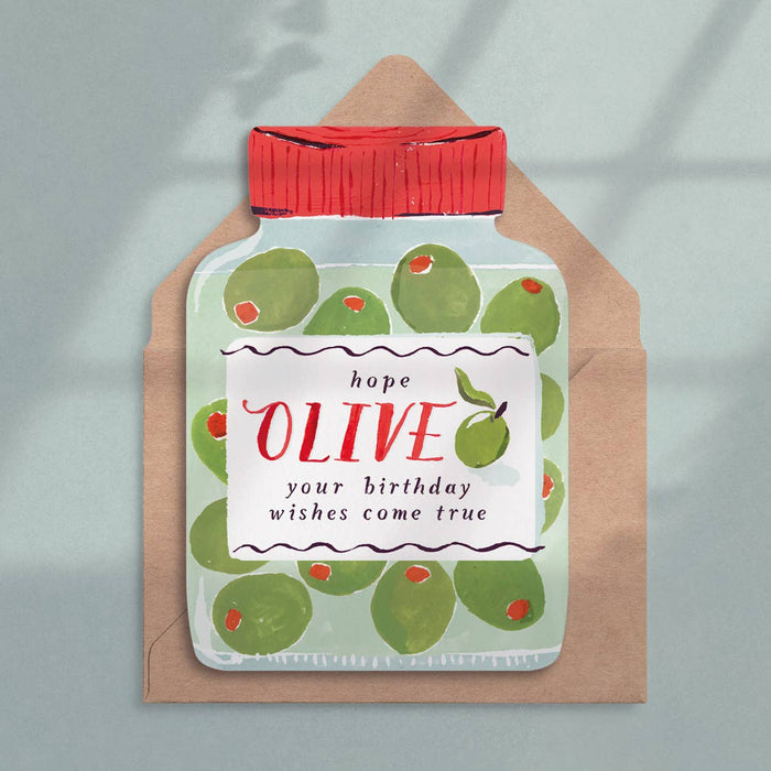 Olives Birthday Card