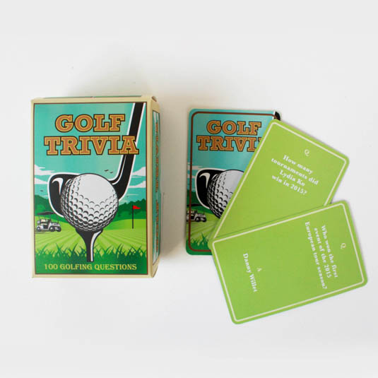 Golf Trivia Cards