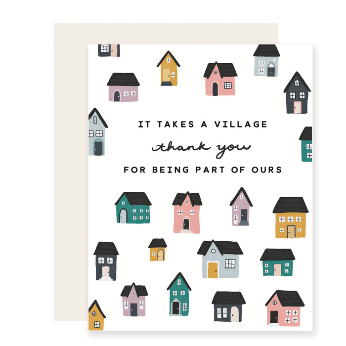 It Takes A Village, Thank You Card