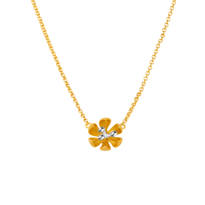 Blossom Flower Gold Necklace