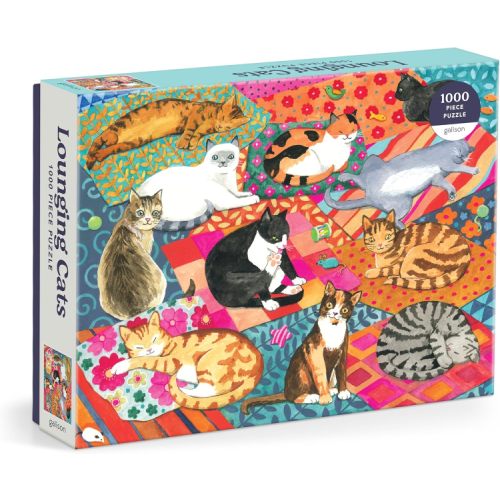 Lounging Cats 1000 Piece Puzzle