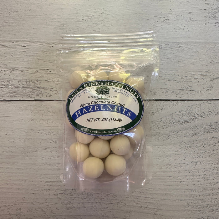 4 oz White Chocolate Hazelnuts