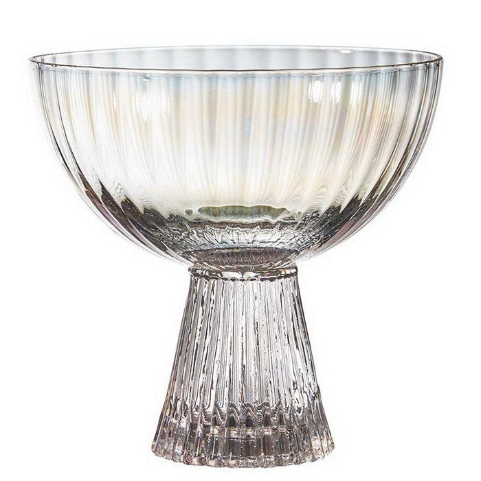 Beveled Coupe Glass - Iridescent