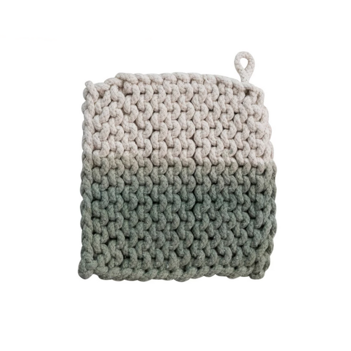 Cotton Crocheted Dip Dyed Pot Holder