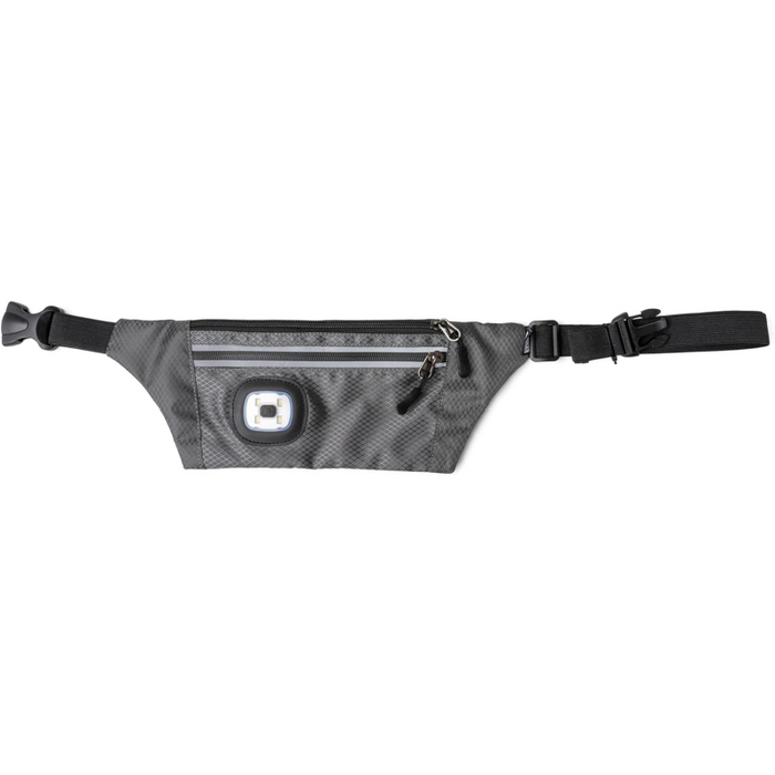 Night Scope Sling Bag With Reflective Zippers - Glacier Grey
