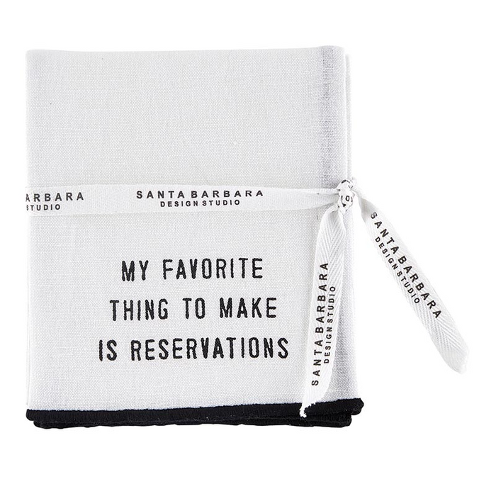 Overlock Tea Towel - Reservations