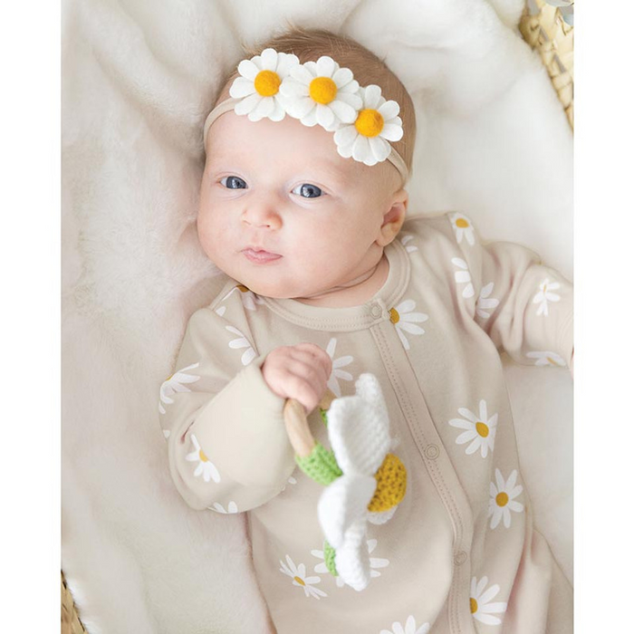 Handmade  Rattle- Daisy