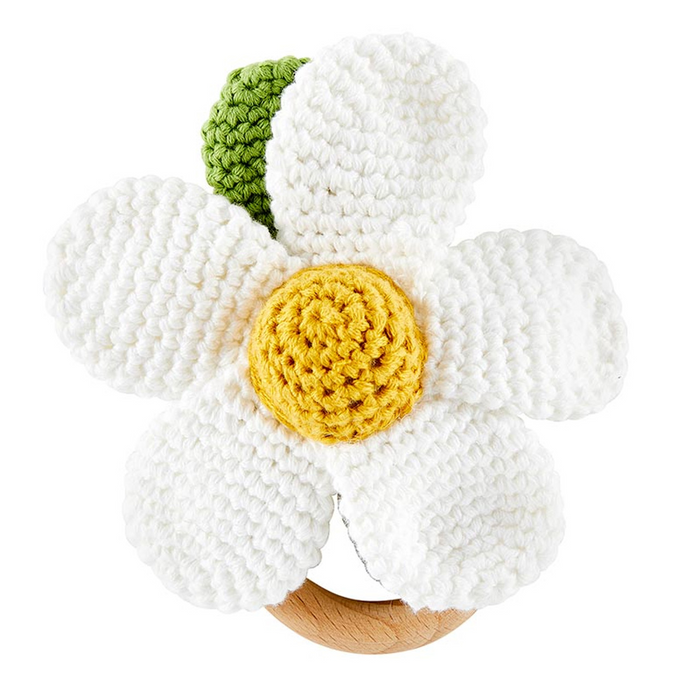 Handmade  Rattle- Daisy