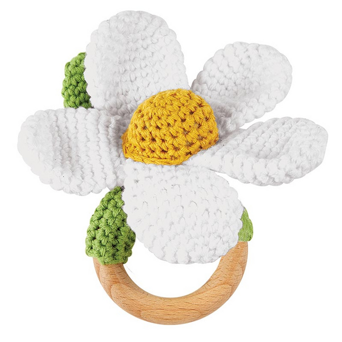 Handmade  Rattle- Daisy