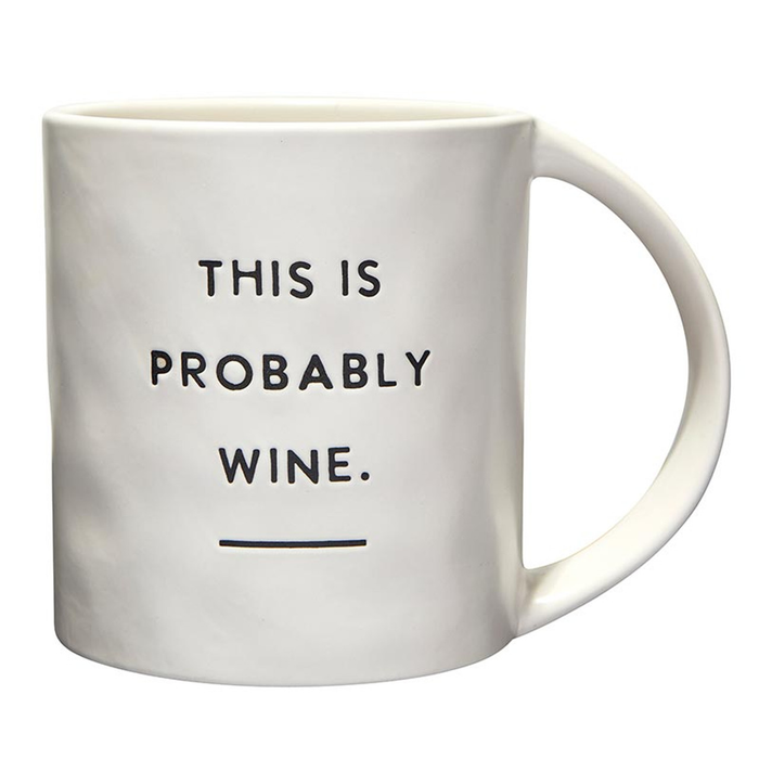 Artisan Wide Handle Mug - Probably Wine