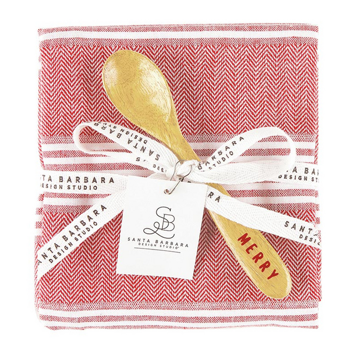 Face to Face Towel + Spoon Set - Merry