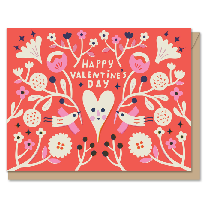 Flowery Valentine Card