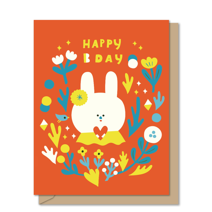 Bunny Birthday Card