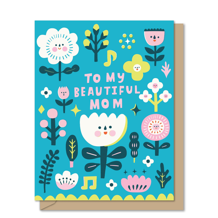 Beautiful Flowery Mom Card