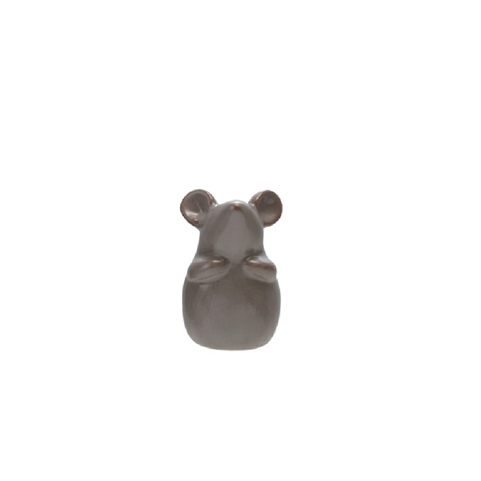 Stoneware Mouse with Reactive Glaze