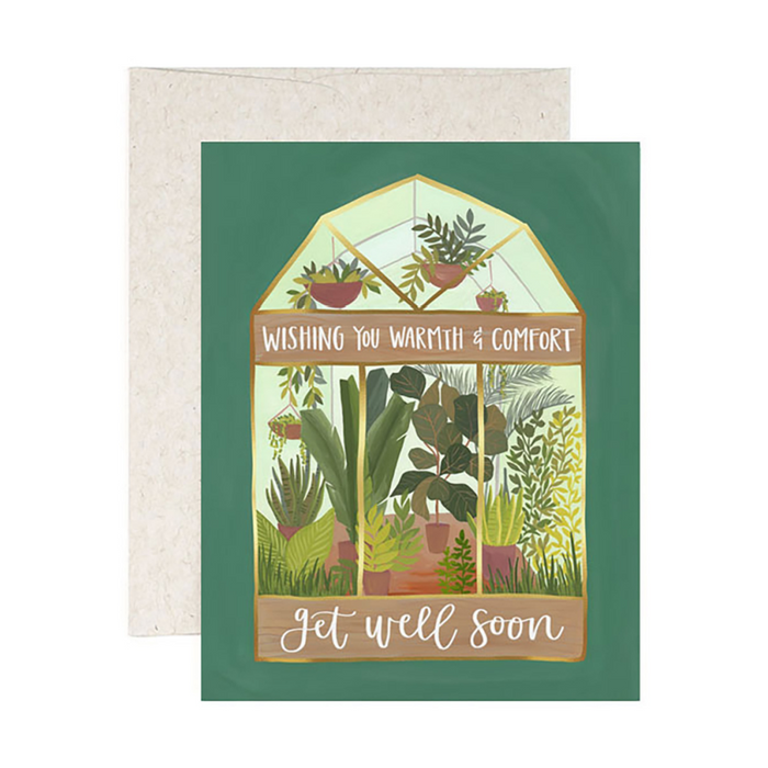 Get Well Greenhouse Greeting Card