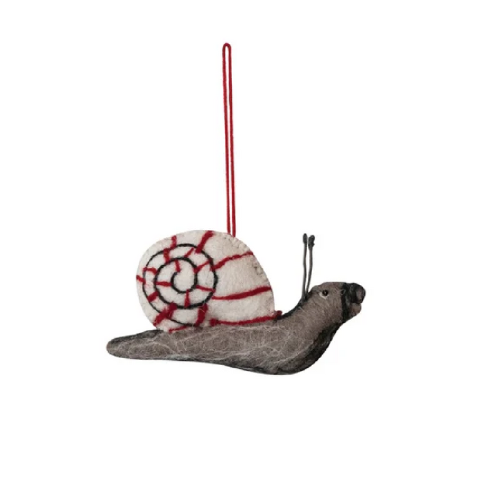 Wool Snail Ornament