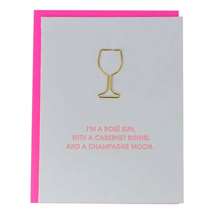 Wine Signs Letterpress Card