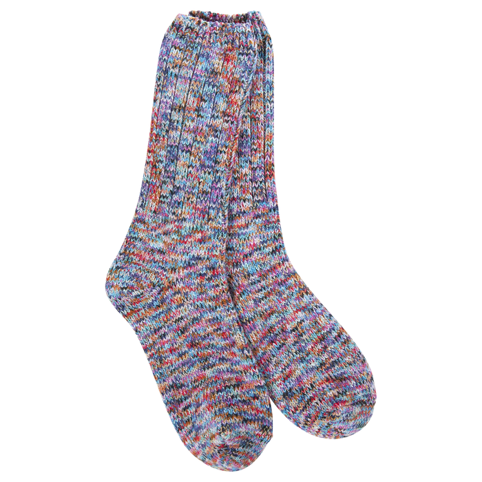 Floral Cable Crew Socks