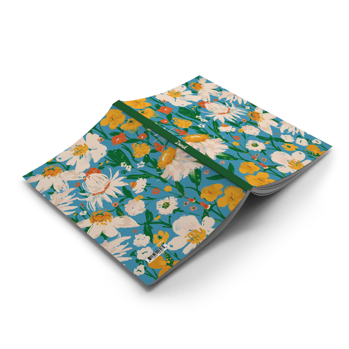 Blue Bouquet Layflat Journal Notebook