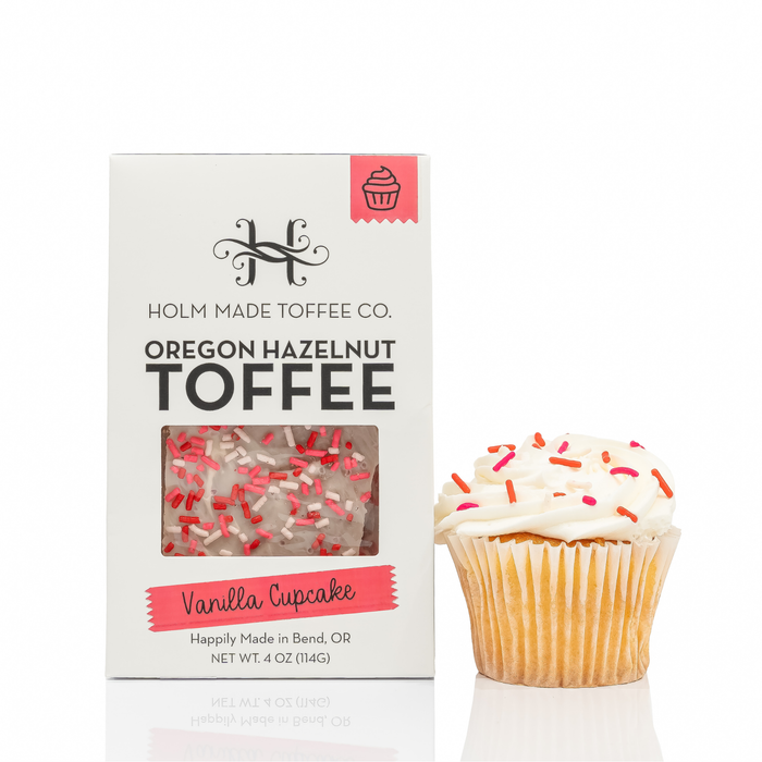 Vanilla Cupcake Hazelnut Toffee