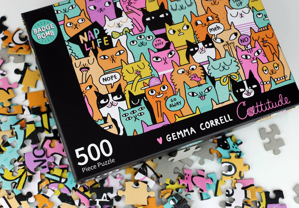 Gemma Correll - Cattitude Jigsaw Puzzle