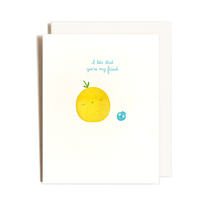 Orange And Blueberry Card