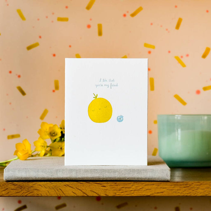 Orange And Blueberry Card