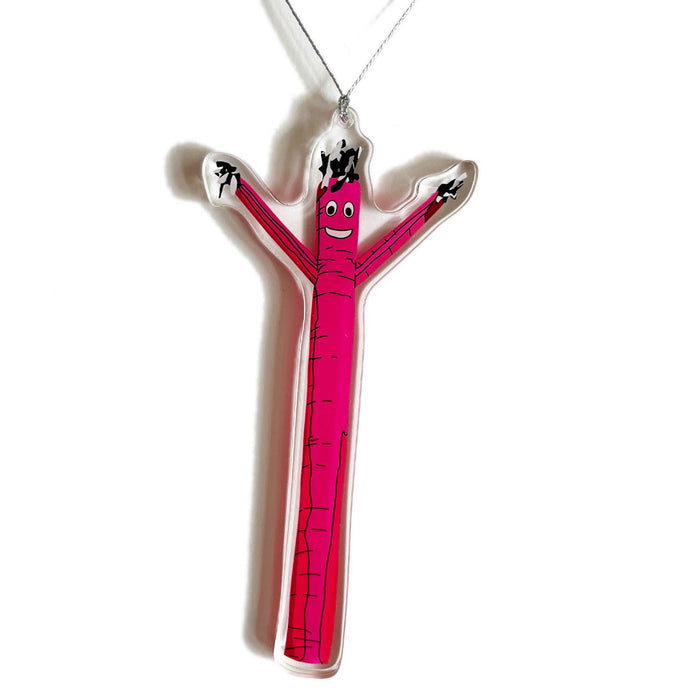 Pink Air Dancer Christmas Ornament