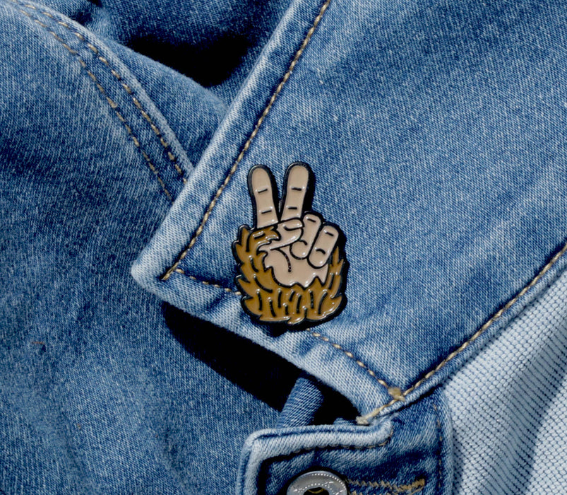 Enamel Pin, Bigfoot Peace  | Collectible Lapel Pin