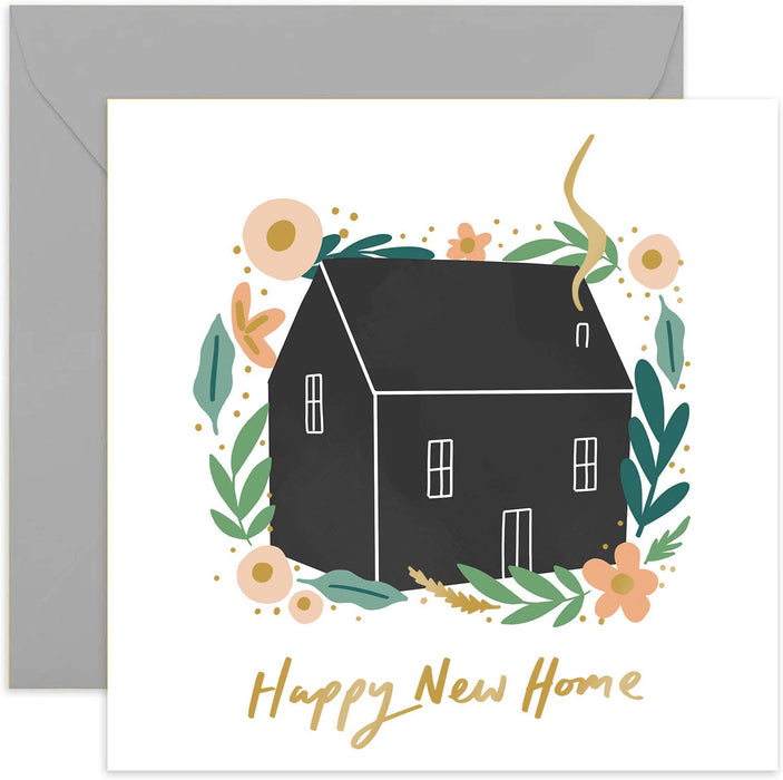 New Home Floral Card