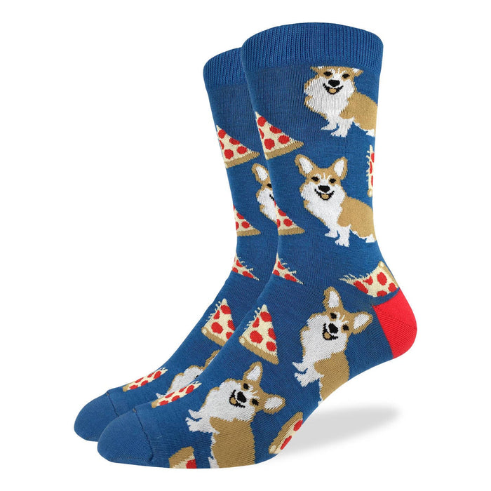 Men's Corgi Pizza Socks